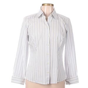 Pin strip button down shirt